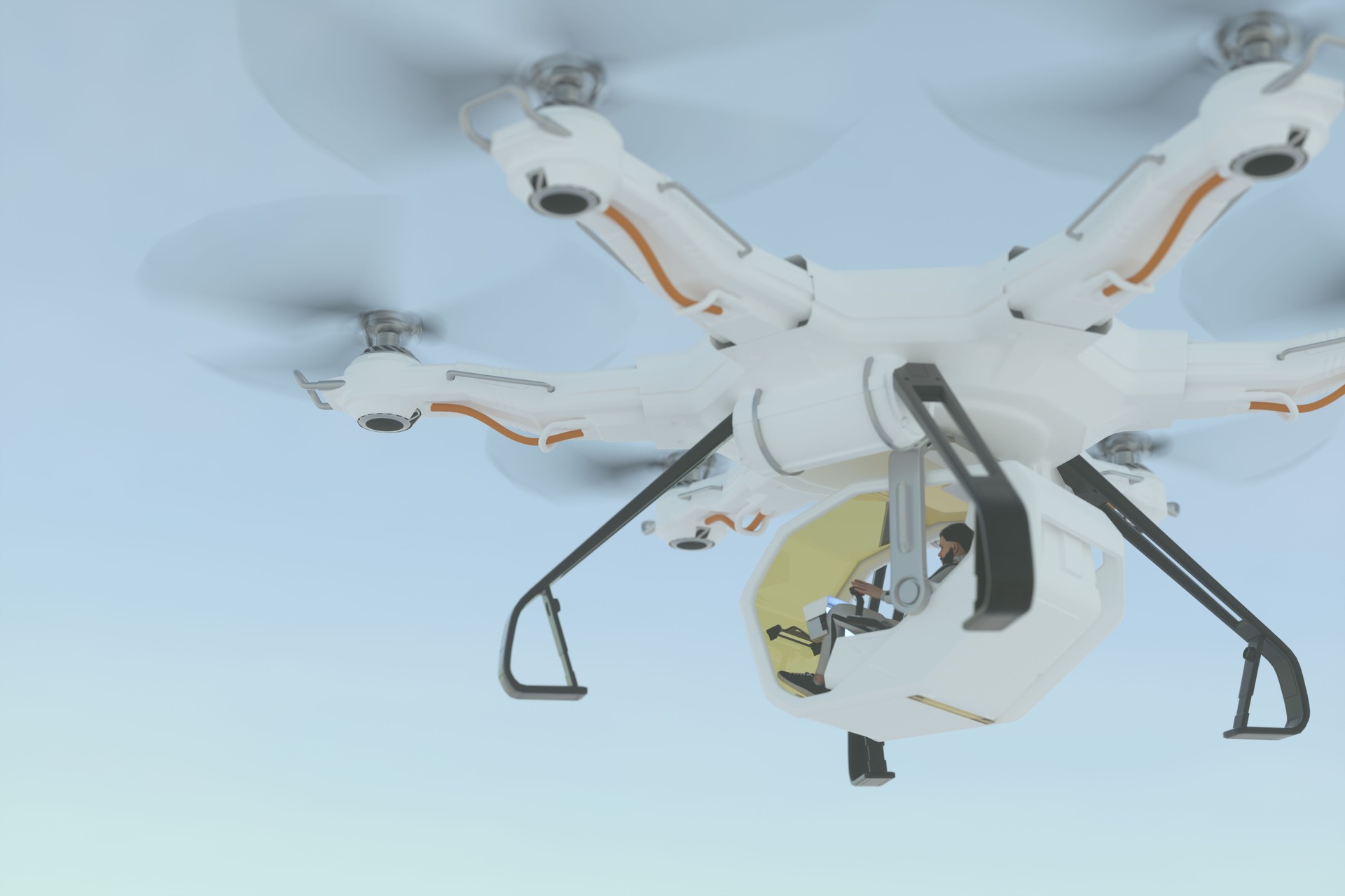 eVTOL traffic in the sky
